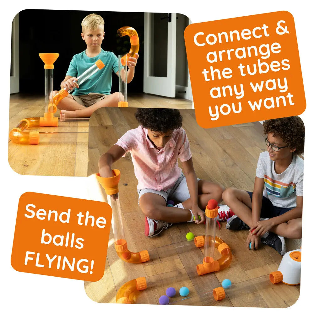 Air-Powered STEM Tube Toy – Interactive Ball Launcher & Learning Playset for Kids
