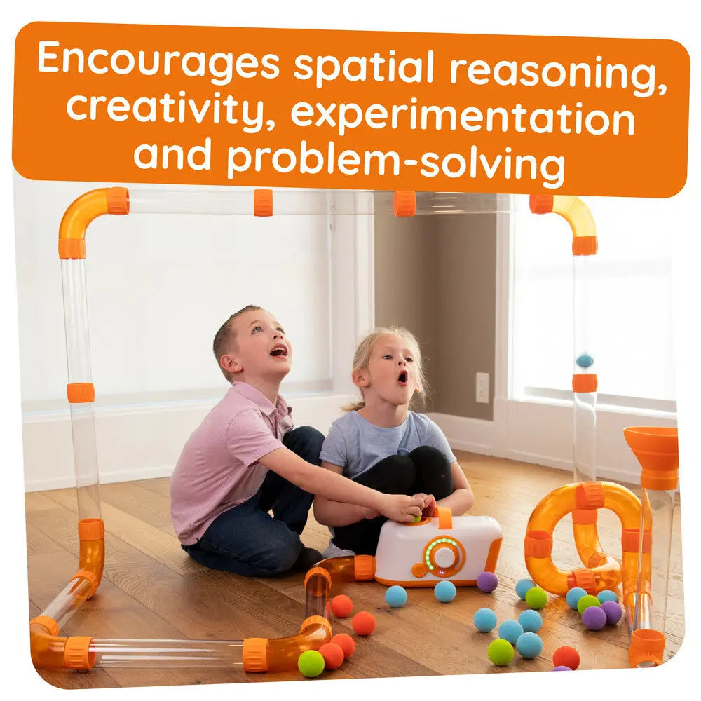 Air-Powered STEM Tube Toy – Interactive Ball Launcher & Learning Playset for Kids