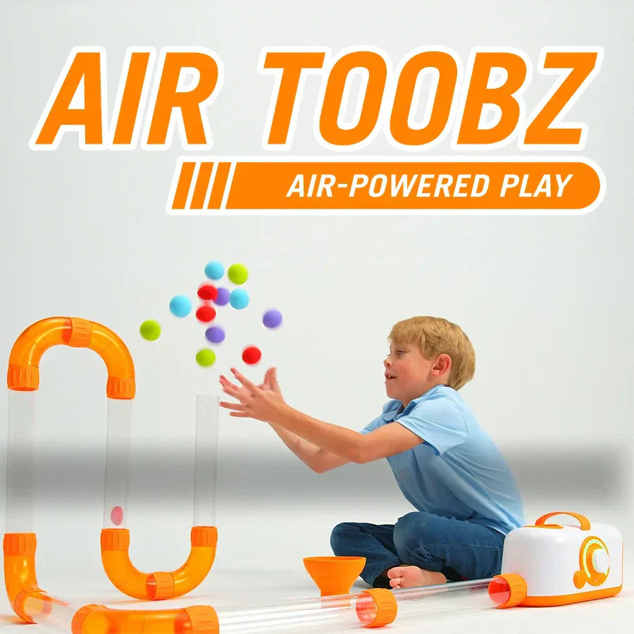 Air-Powered STEM Tube Toy – Interactive Ball Launcher & Learning Playset for Kids