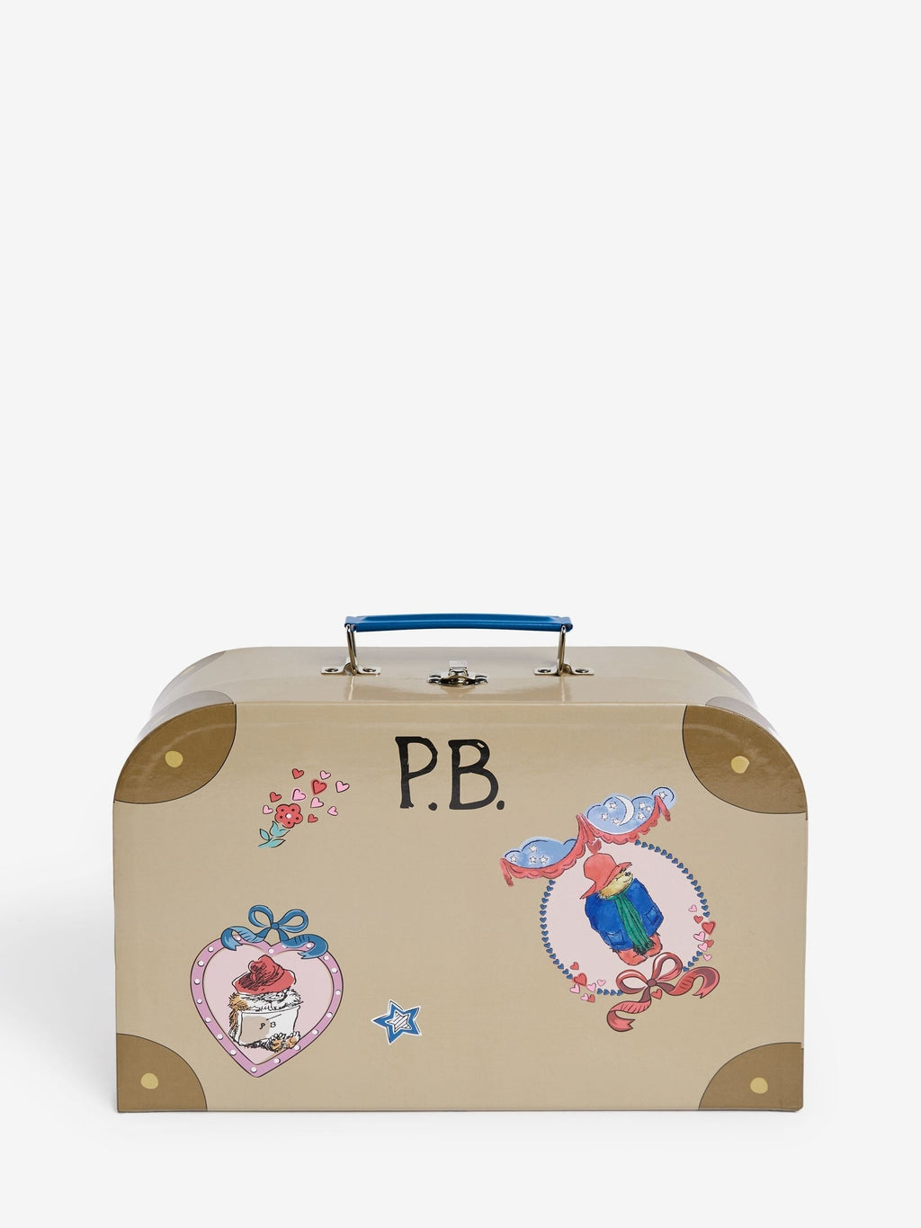 Children’s Vintage Tea Set with Carry Case – 15-Piece Pretend Play Set (Cups, Plates, Teapot & Tray)